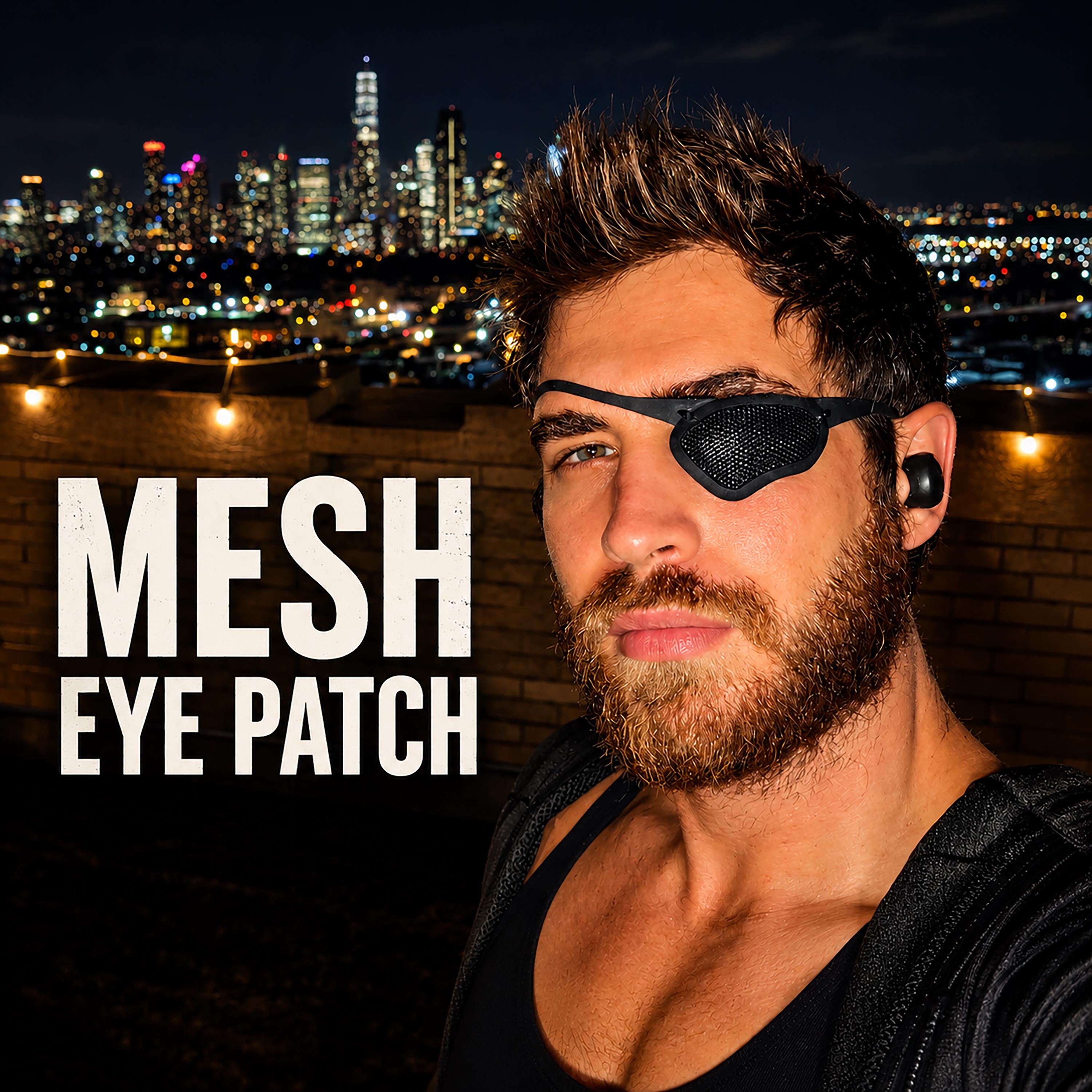 Mesh Eye Patch - Handmade Kydex Frame, Breathable, Crenshaw Style