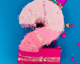 Mini Pinata Number and Letter : Custom Birthday Pinatas, 60th birthday Party Favors