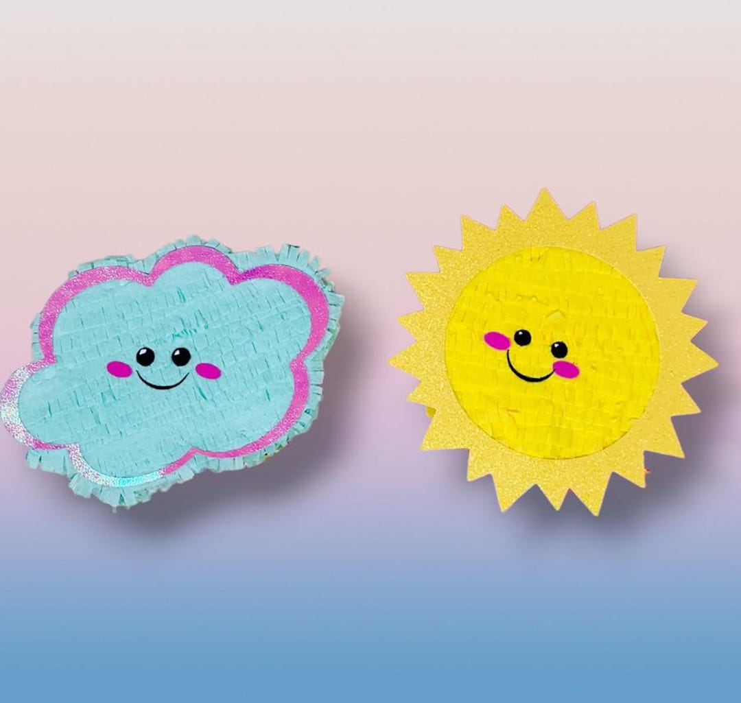 Sunset Pinata Mini Sun and Cloud Piñata: Hawaiian Party, Baby Shower, Birthday ...