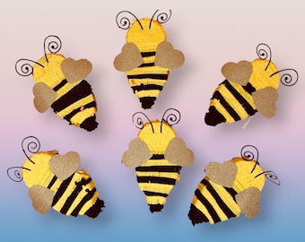 Bee Mini Pinata: Baby in Bloom baby shower party favor and decoration