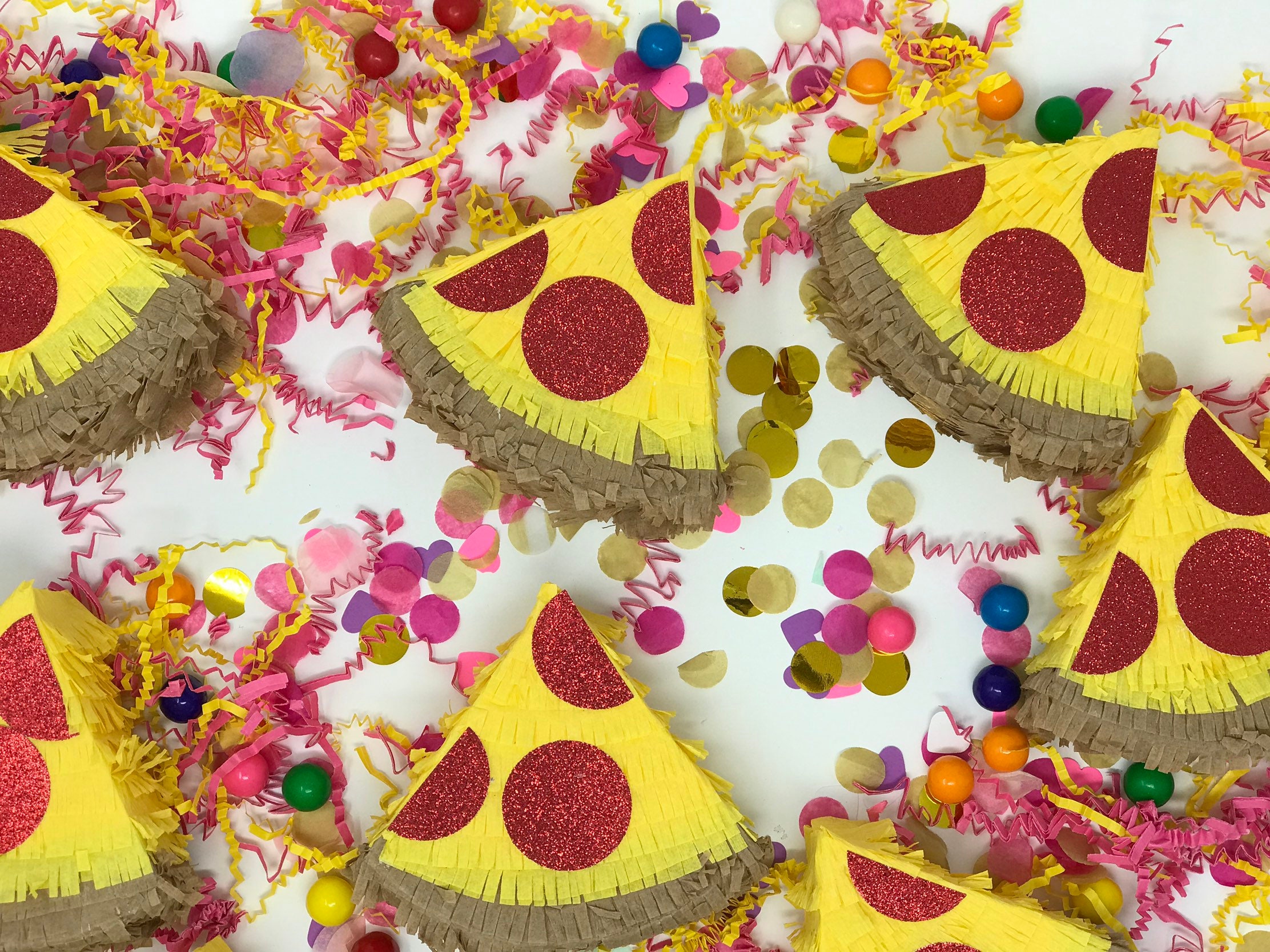 ONE Pizza Slice mini piñata mini pizza piñata pizza party | Etsy