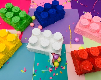 Mini Pinata Building Blocks: Colorful Party Favor, Cake Topper & Decoration for Themed Celebrations