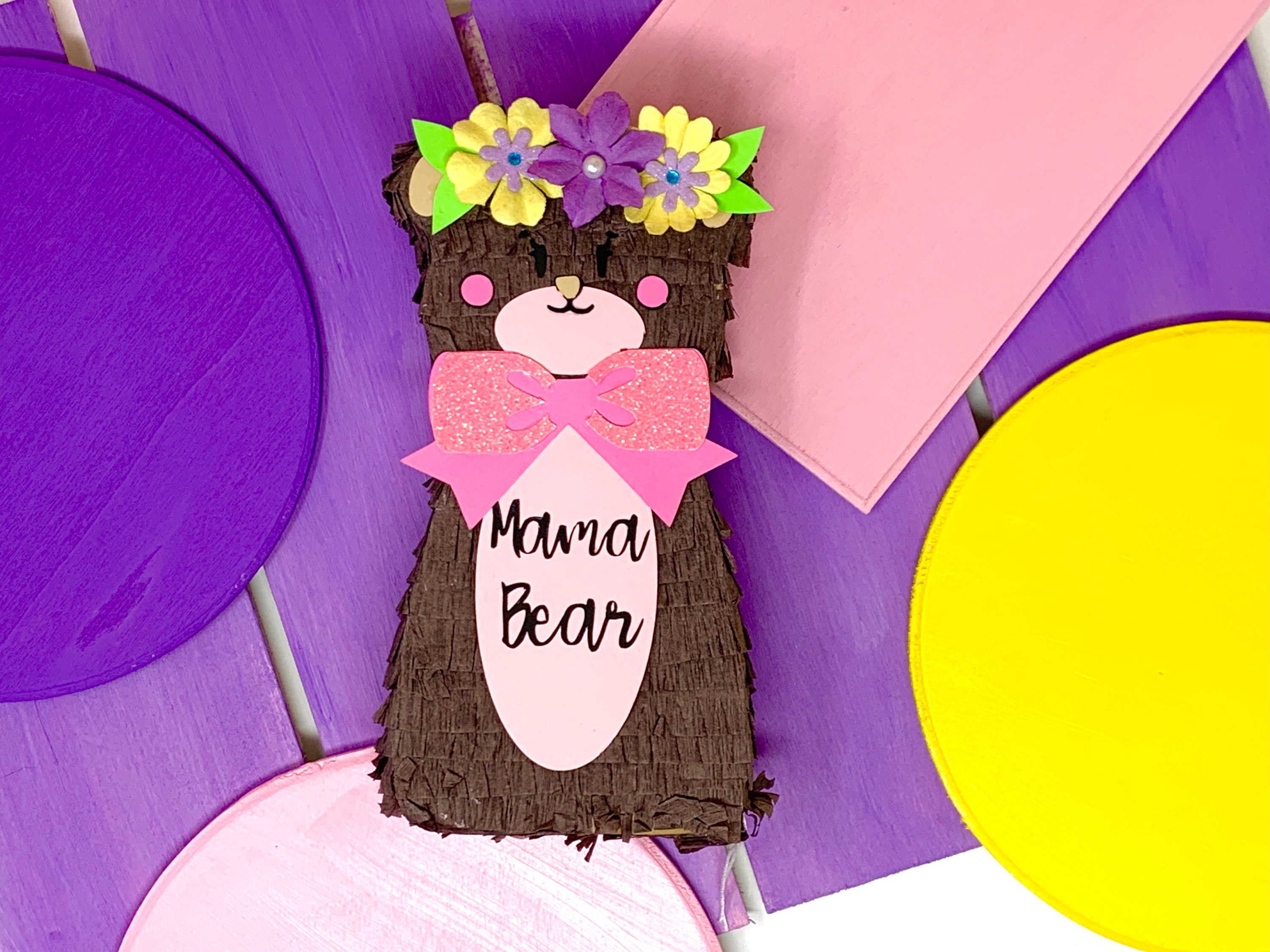 Mama Bear Mini Pi\u00f1ata Mama Bear Mini Pinata Spring Mini Pi\u00f1ata Mama Bear Decor Mother/'s Day Pinata Spring Pi\u00f1ata Cute Gift for Mom