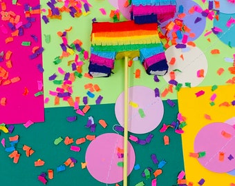 Donkey Piñata Cake Topper: Festive Fiesta Decoration for Birthdays, Weddings & Celebrations
