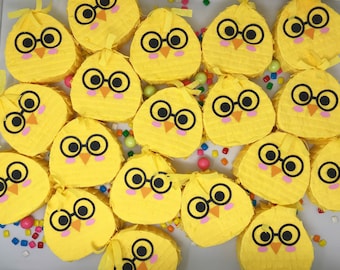 Mini Chick Easter Pinata – Spring Basket Stuffer, Farm Party Decor
