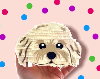 Mini Dog Pinata Party Favors - Maltese Puppy Birthday Decorations Gift for Mom