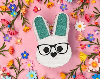 Handmade Mini Bunny Pinata Easter Basket Filler Spring Party Favor Kids Gift Pastel Decor