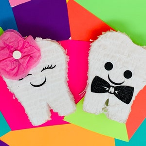Mini Tooth Piñata, Personalized Dentist Gift, Oral Hygienist Party Favor, First Tooth Keepsake
