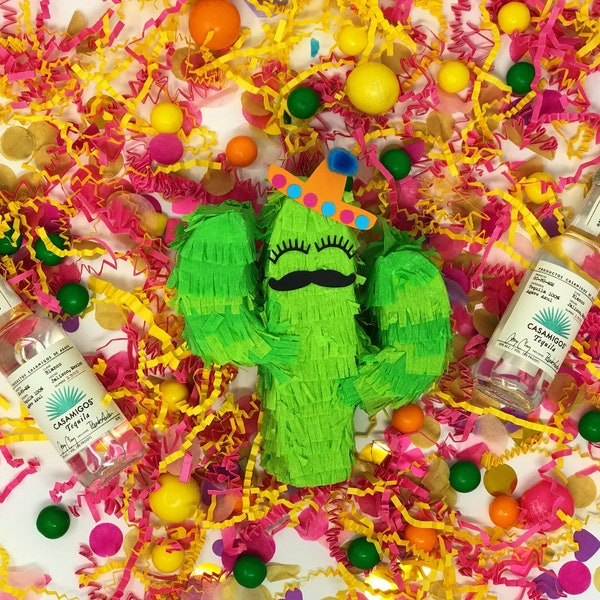 Mini cactus pinata, Cinco de Mayo, Party favors, Fiesta piñata, First Fiesta, Fiesta Birthday, Cactus Pinata, pinata for adults