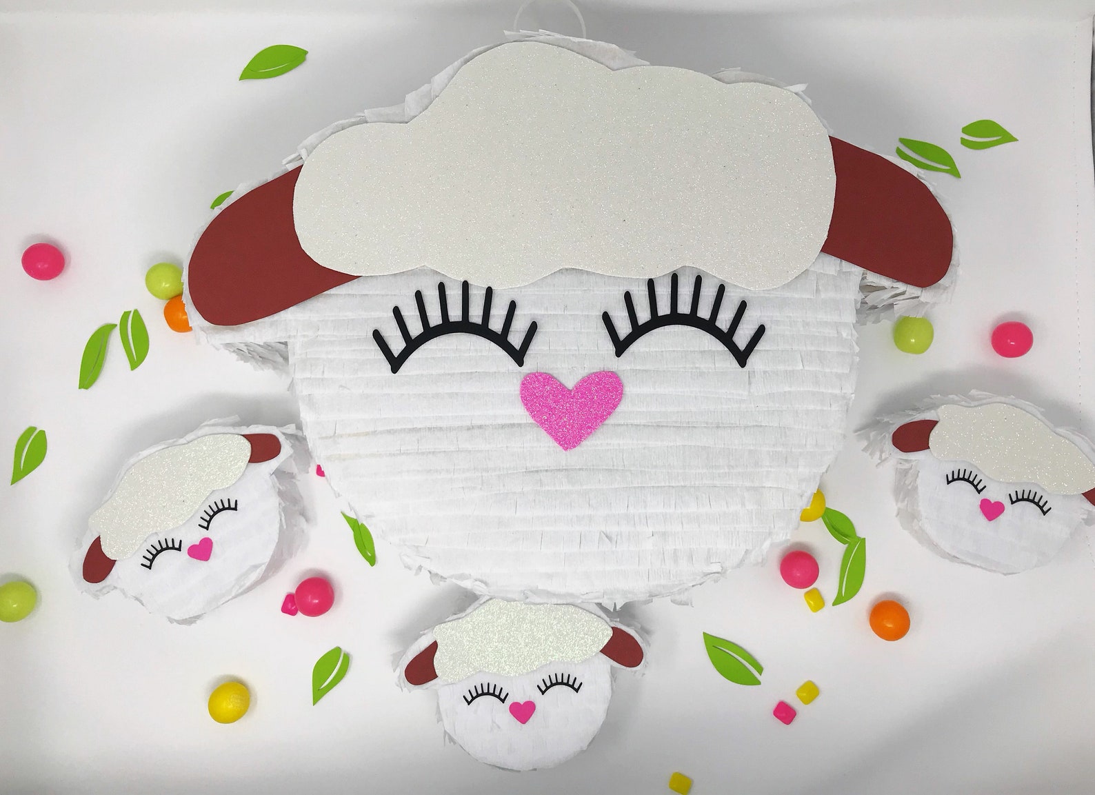 Sheep Piñata Lamb Piñata Farm Party First Birthday Party Etsy