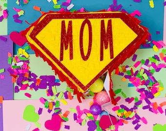 Mother's Day Mini Piñata: Personalized Surprise Gift for Mom - Handmade Decor with Hidden Treats