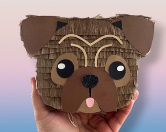 Mini Dog Pinata Personalized Puppy Party Gift for Pug Lovers