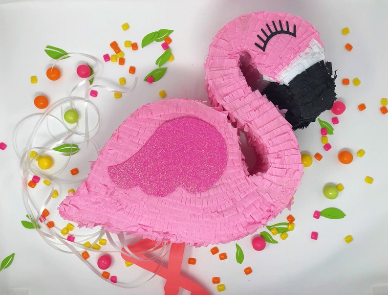 16'' flamingo piñata flamingle flamingo party luau image 0