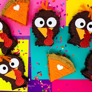 Truthahn Mini Piñata, Truthahn Dekor, Thanksgiving Mini Pinata, Truthahn Dekoration, Thanksgiving Piñata, Thanksgiving Dekorationen Bild 1