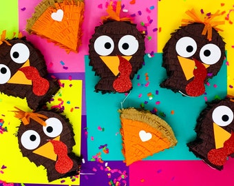 Turkey mini piñata, Turkey Decor, Thanksgiving Mini Pinata, Turkey decoration, Thanksgiving Piñata, Thanksgiving Decorations