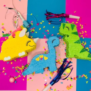 Mini Brontosaurus Dinosaur Pinata - Unique Party Decoration & Favor for Dino Lovers