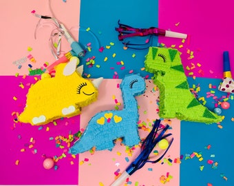 Dinosaur Mini Piñata – Dino Party Favor – Dinosaur Birthday Party Decor – Cute Dino Mini Piñata – Handmade Party Decoration