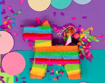 Mini Donkey Piñata: Bachelorette Party Favor, Bridal Shower Gift & Mexican Fiesta Decor