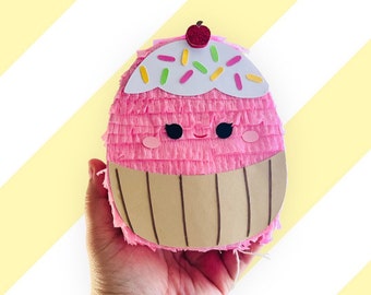 Mini Pinata Cupcake Squishy Birthday Party Favor Quinceanera Supplies Decoration Gift