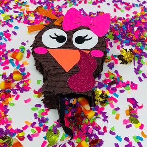 Turkey mini piñata, Turkey Decor, Thanksgiving Mini Pinata, Turkey decoration, Thanksgiving Piñata, Thanksgiving Decorations image 9