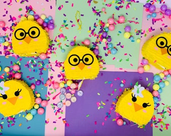 Mini Easter Pinata - Spring Party Favor, Easter Basket Filler, Kids Holiday Decoration