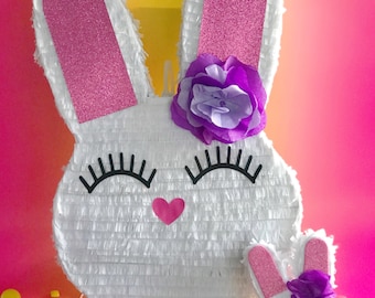 Easter Bunny Pinata: Farm-Themed Decoration for First Birthday, Egg Hunt & Spring Celebrations