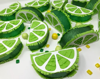 Lime Mini Piñata – Fiesta Wedding Mini Piñata Party Favor – Party Decor – Mexican Party Decoration – Handmade Mini Piñata