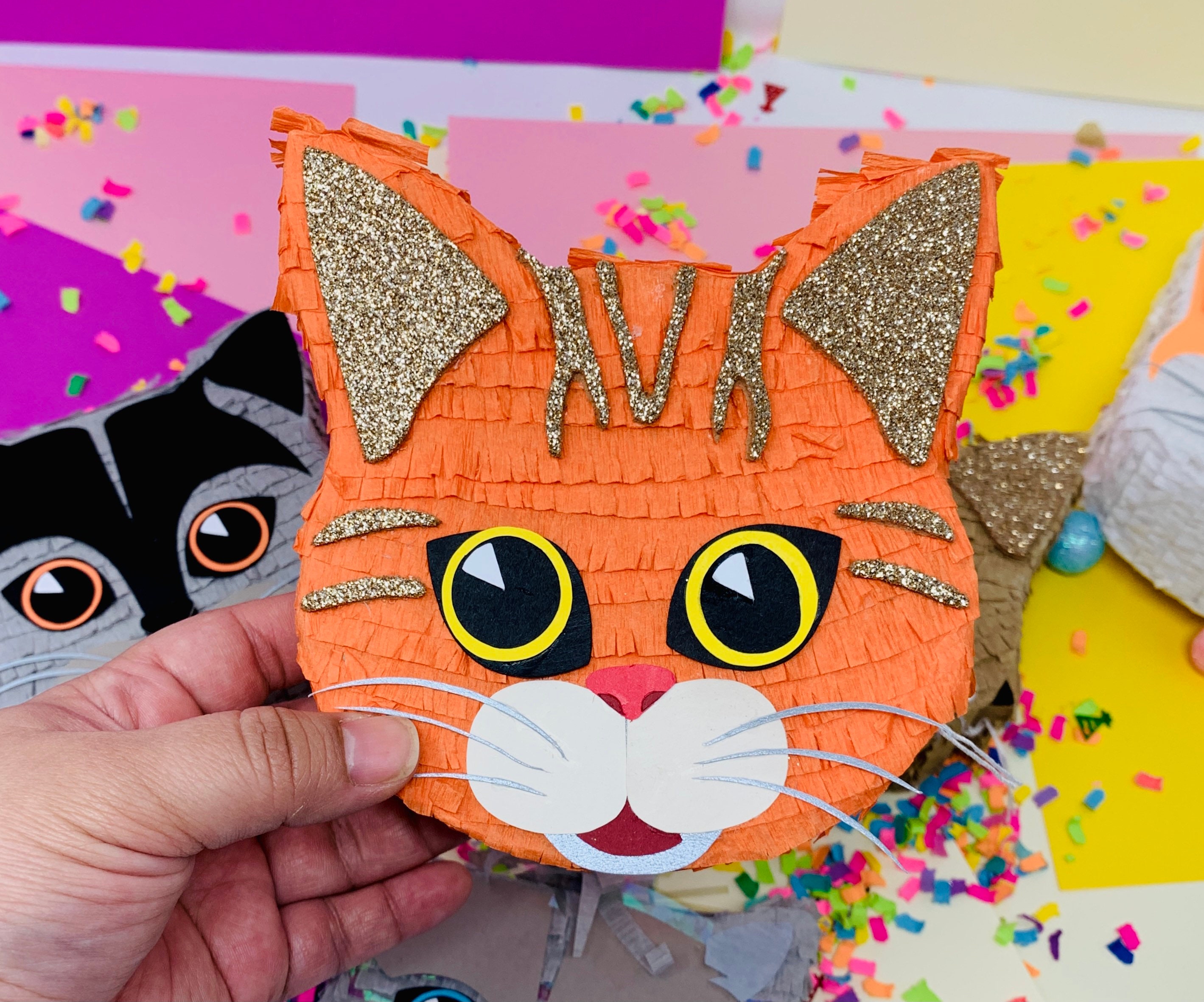 Mini Cat Piñata 1 Mini Cat Pinata Cat Party Cat Party | Etsy Canada