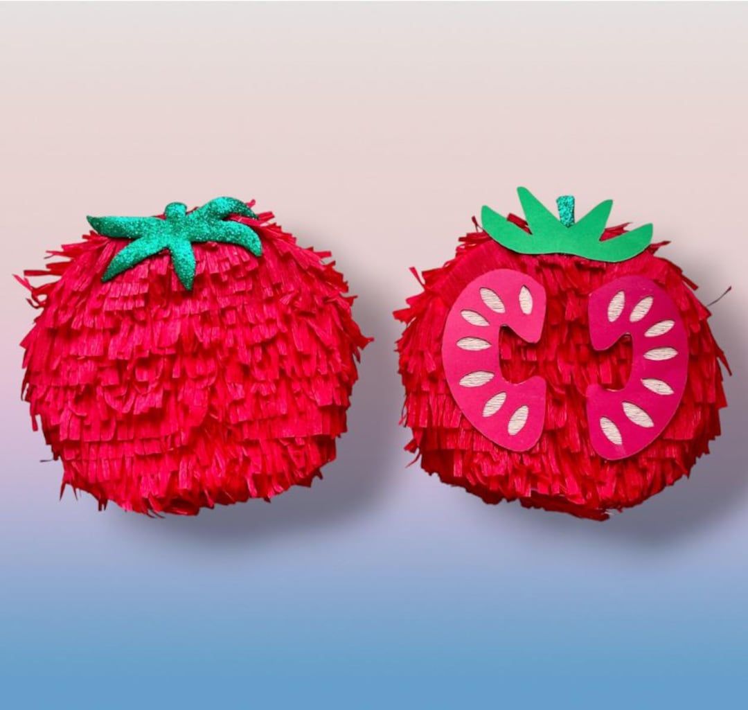 Tomato Mini Piñata – Italian Party Decor – Mediterranean Party Favor ...