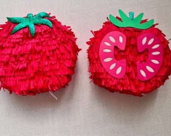 Tomato Mini Piñata – Italian Party Decor – Mediterranean Party Favor – Cute Food Mini Piñata – Pasta Party Decoration