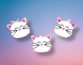 Cat Mini Piñata: Feline Birthday Party Favors, Cat Decorations