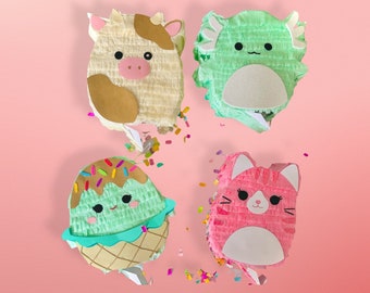Squishy Friends Mini Pinata, Squishy Party Favor, Squishy Birthday, Children Party Favors, Squishy Party Supplies