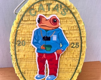 Bad Bunny Coquí Mini Piñata – Debí Tirar Más Fotos Inspired – DTMF Puerto Rico Party Favor – Reggaeton Party Decor – Handmade Piñata