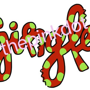 Jingle sublimation digital download