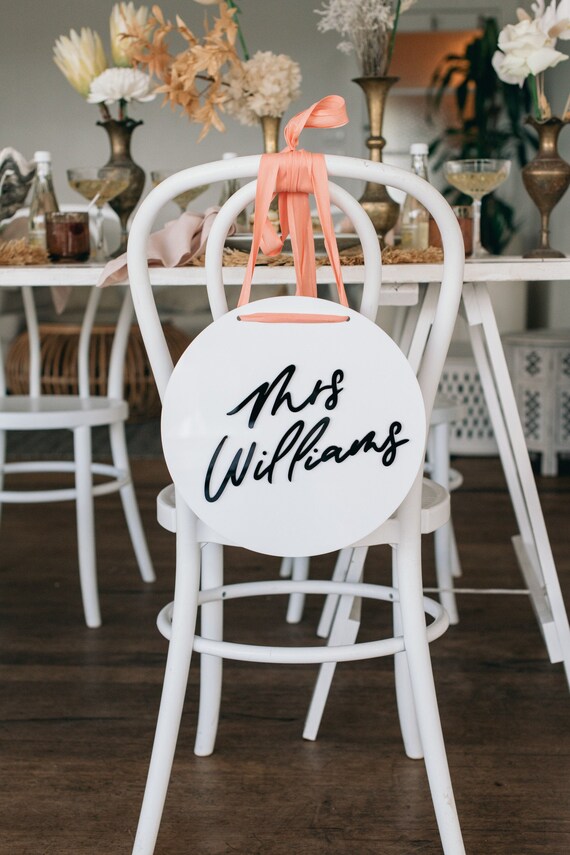 el señor y la señora Decoraciones Novia & Novio signos de la silla de oro decoración de la boda lugar el señor y la señora Decoraciones Novia & Novio signos de la silla de oro decoración de la boda lugar