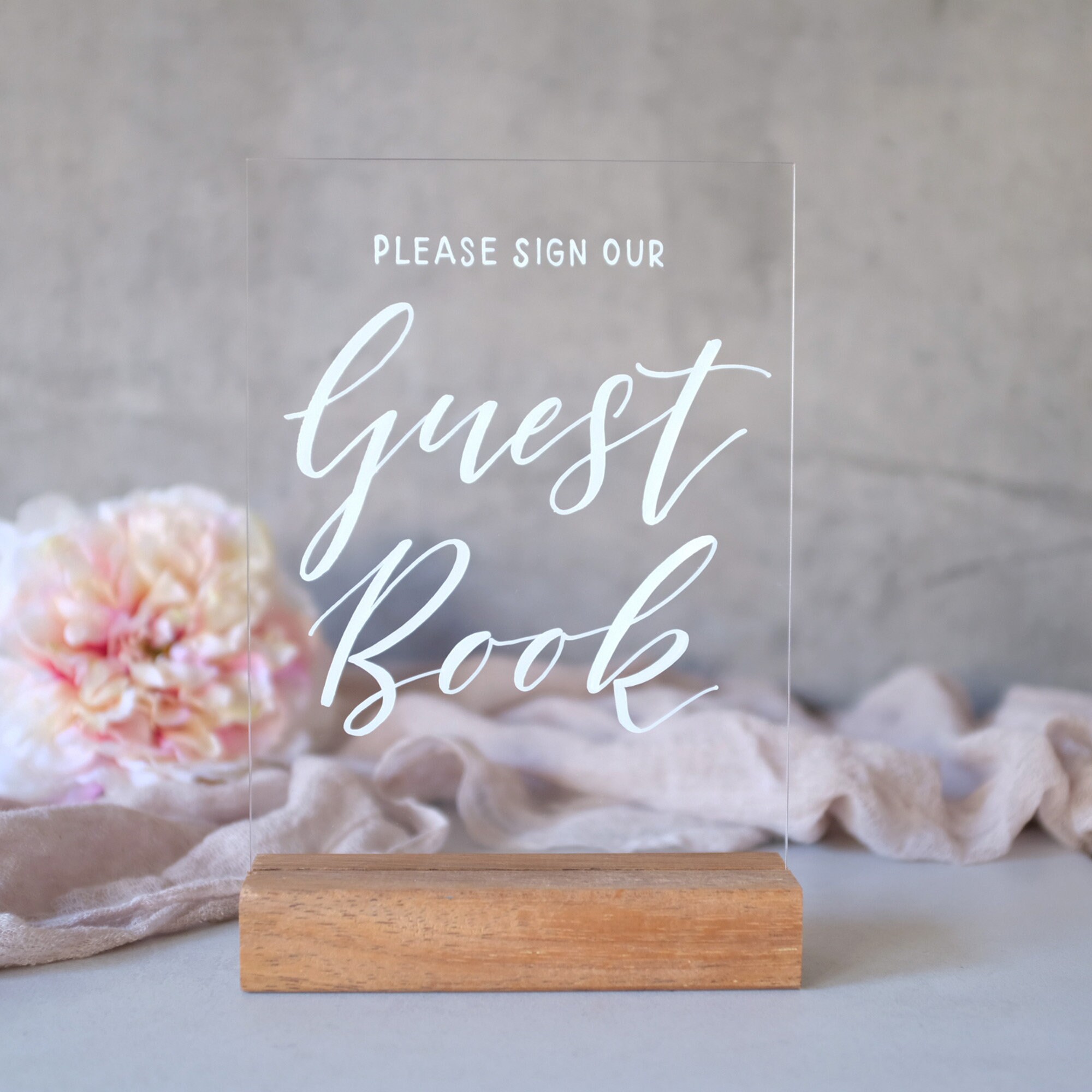 Wedding Guest Book Sign. Acrylic Sign. Sign Our Guestbook. Etsy Australia
