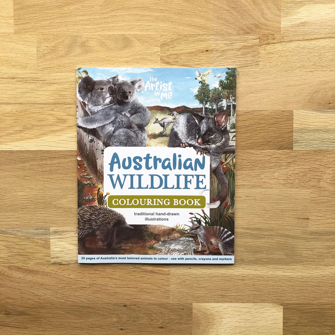 Australian Wildlife COLOURING Book With 20 Pages of Australia's Most ...