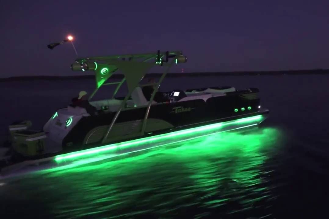 Pimp My Pontoon Neon Green LED Under Glow Deck Boat Lighting Kit