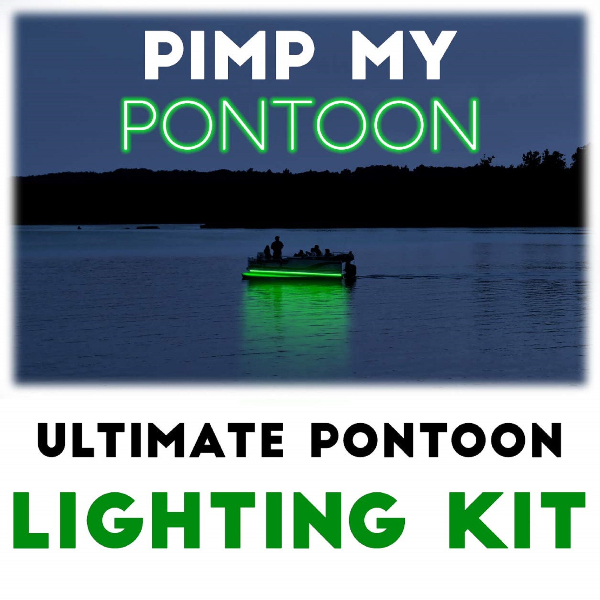 Pimp My Pontoon LED Kit, Neon Under Deck Lighting, Red/green Nav