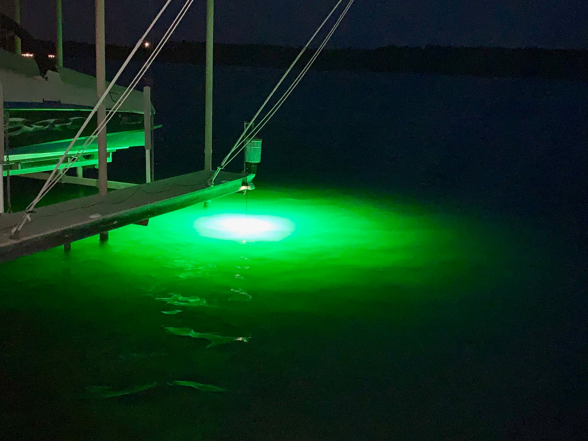 Multi-color Dock Fishing Light With Remote, Green Blob Outdoors