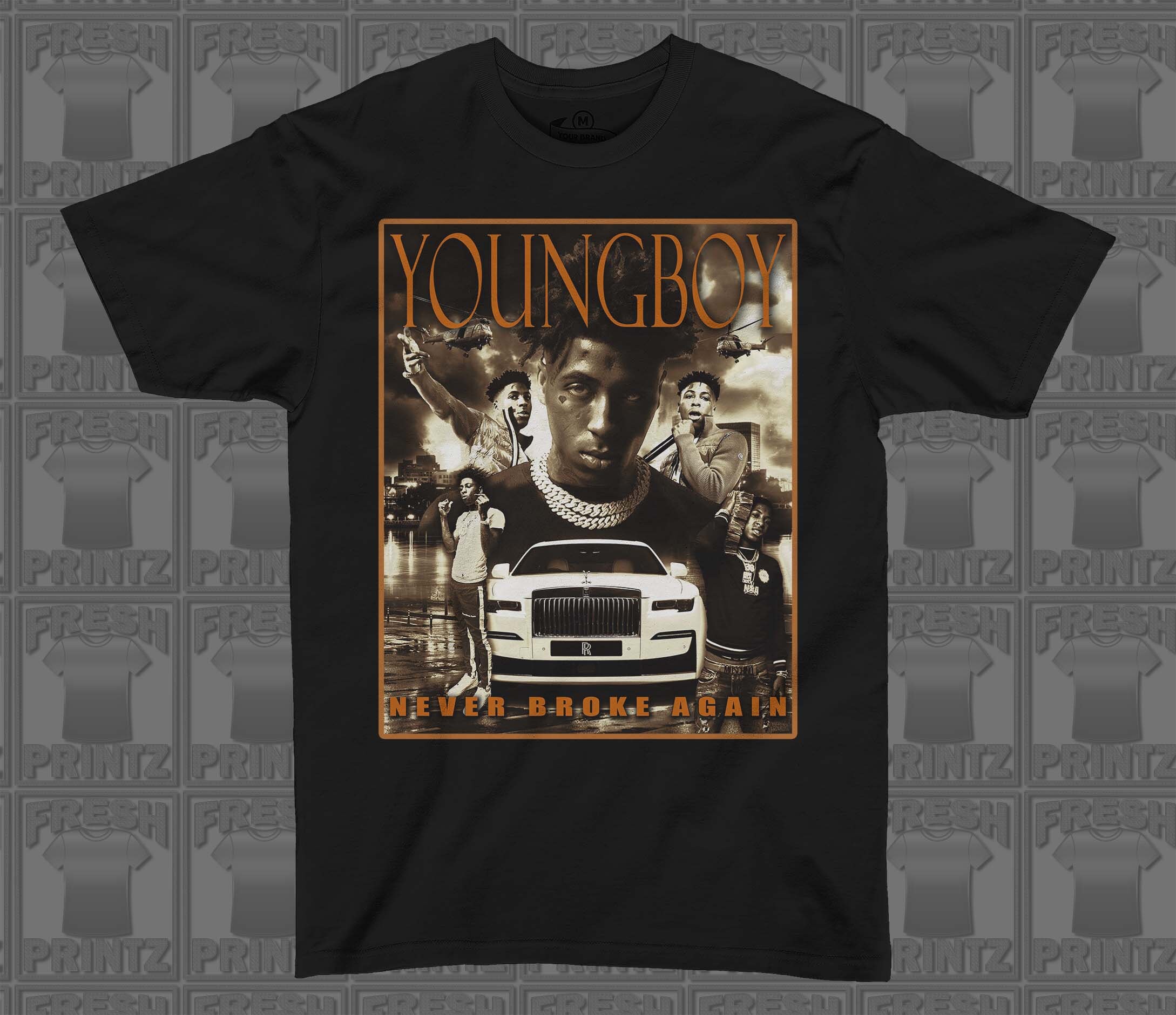 NBA Youngboy Cover Tee Graphic Shirt - Etsy