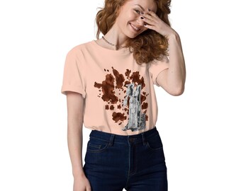 Cow Print & Ghost Pipes: Unisex organic cotton t-shirt