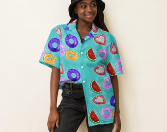 Pool Floats Hawaiian Shirt: Unisex Tropical Beachwear