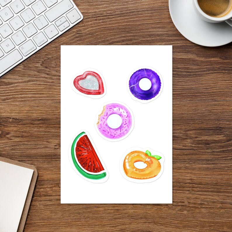 Pool Floaties Sticker Sheet - Etsy