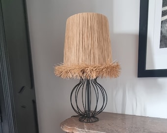 Raffia lampenkap, raffia lampenkap