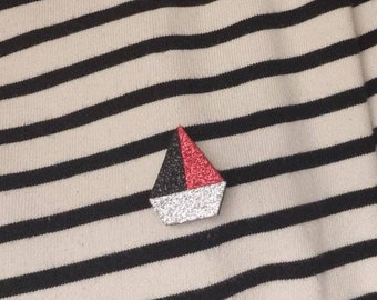 Broche à paillettes bateau, brooch,pins