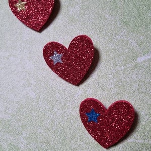 Heart brooch, brooch pin, glitter image 9