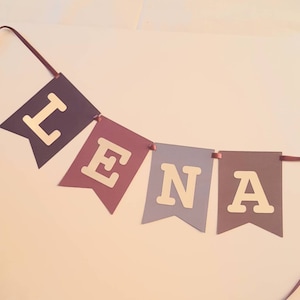 Ghirlanda personalizzabile, banner, nome, ragazza, ragazzo