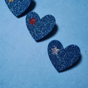 Heart brooch, brooch pin, glitter image 8