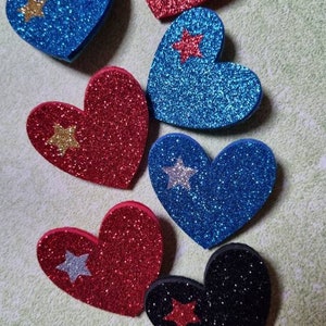 Heart brooch, brooch pin, glitter image 10